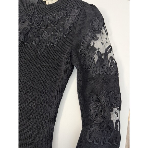 Vintage 70s 80s Pat Sandler Wellmore Saks Neiman Dress Stretch Dressy Knit Sz 2 - Picture 8 of 8